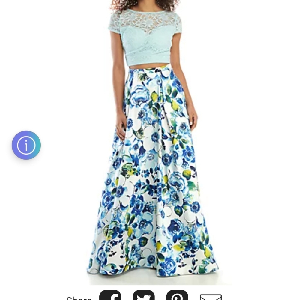 B Darlin prom dress 2 piece